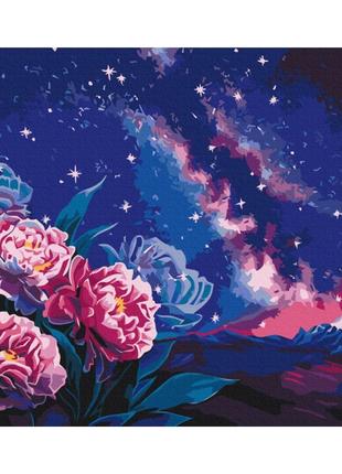 Картина по номерам "ночные цветы" © anna steshenko brushme bs53563 40х50 см