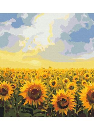 Картина за номерами "поле соняшників" brushme bs135 40х50 см