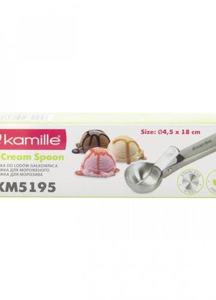 Ложка для морозива kamille km-5195 18 см6 фото