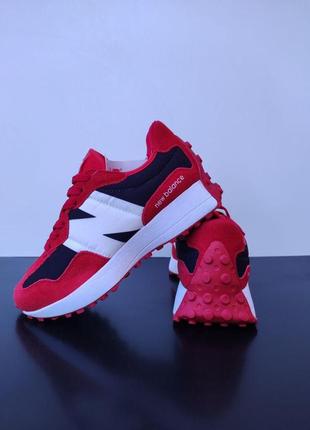 Кроссовки женские подростковые new balance 327 red&white 36-417 фото