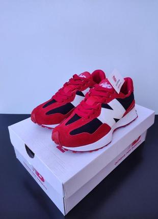 Кросівки жіночі підліткові new balance 327 red&white 36-41