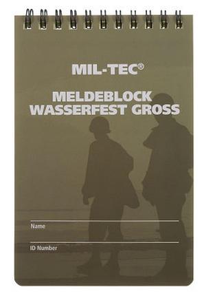 Блокнот mil-tec waterproof 75x130 mm