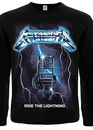 Футболка с длинным рукавом metallica "ride the lightning", размер m