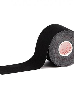 Кінезіо тейп ivn в рулоні 5см х 5м (kinesio tape) еластичний чорний пластир