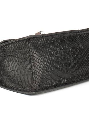 Премиум кожа сумка черная питон сумочка премиум качество натуральная кожа5 фото