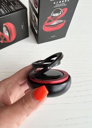 Ароматизатор автомобильный на солнечной батарее, кольца вращение 360