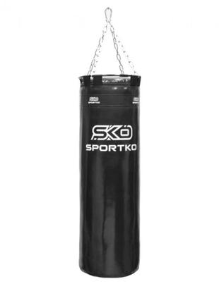Мішок боксерський sportko pvc "класік" 85 см з кільцем колір чорний