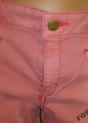 Стильні рожеві джинси mng нові бірки р38