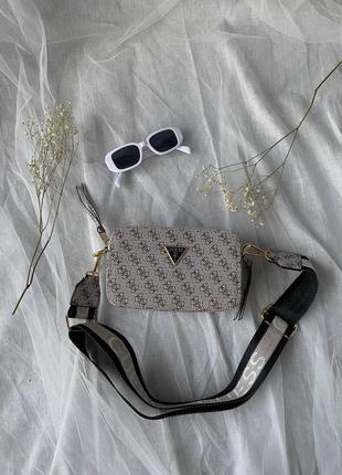 Сумка guess snapshot grey