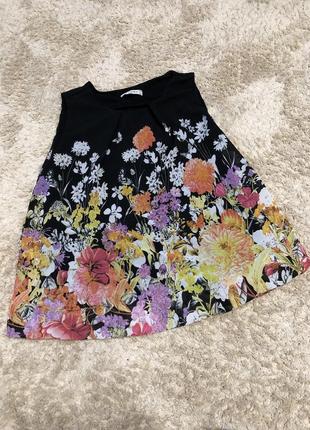 Майка шифонова із квітковим прінтом