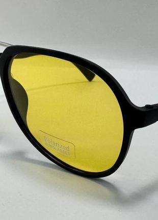 Водійські окуляри авіатори краплі з поляризацією для вечірнього керування авто5 фото