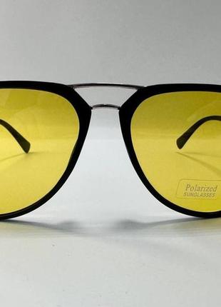 Водійські окуляри авіатори краплі з поляризацією для вечірнього керування авто2 фото