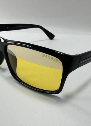 Водительские очки антифара прямоугольники с поляризацией для вечернего вождения авто в пластиковой оправе5 фото