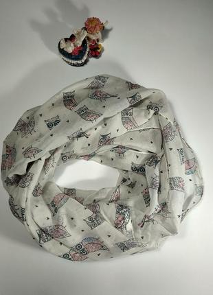 Симпатичний шарф хомут розмір 75*70