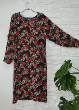 Шифонова сукня-туніка  dresses roses 🌹