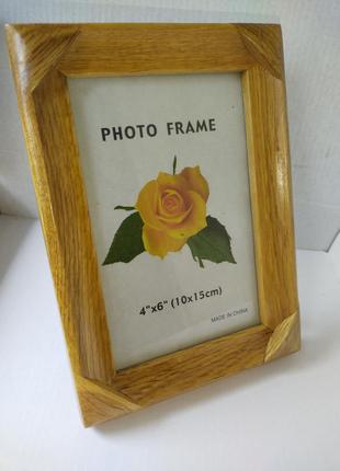Деревянная рамка для фото 10х153 фото