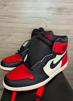 Nike air jordan 1 high og bred toe кроссовки