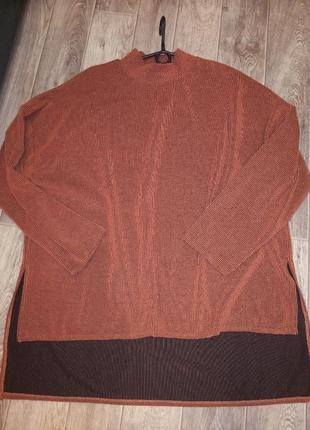 Женская кофта, туника, гольф  с удлинённым задом