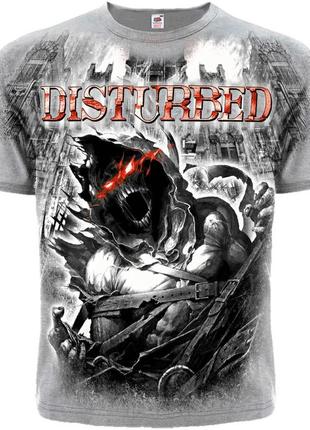 Футболка disturbed "asylum" (melange t-shirt), размер xl