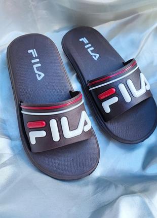 Шльопки для хлопчика fila, пінкові