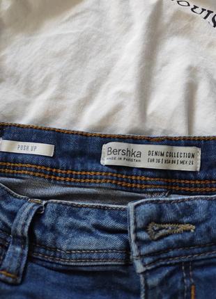 Короткие джинсовые шорты bershka3 фото