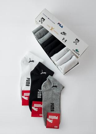 Набір шкарпеток puma в подарунковій коробці 9 пар короткі2 фото