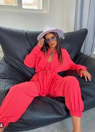 Топ+рубашка+штаны