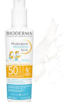 Bioderma photoderm pediatrics spray spf50+ 200 мл биодерма солнцезащитный спрей