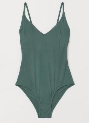Купальник сдельный h&m, рубчик
