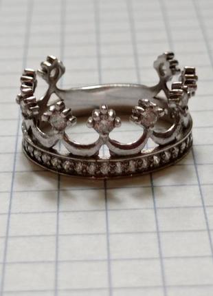 Серебряное кольцо карона2 фото