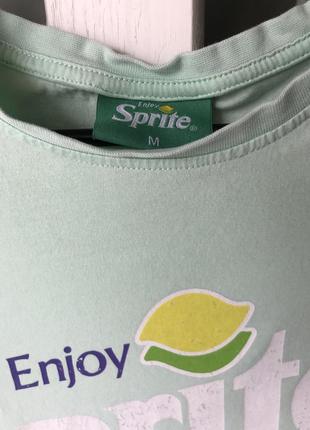 Оригінальна унісекс футболка sprite свіжого мʼятного кольору3 фото