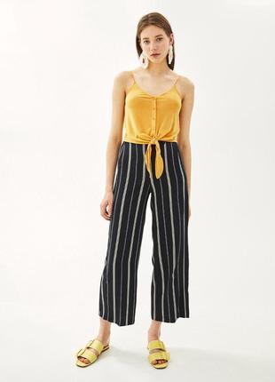 💙💛 sale легкий топ майка на бретельках із зав'язкою bershka9 фото