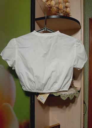 Баварская блуза кроп топ винтаж октоберфест2 фото