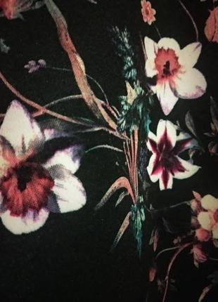 Актуальная юбка мини в цветочный принт с оборкой, zara l4 фото