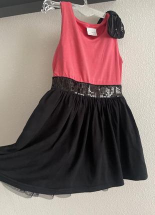 Нарядное платье пайетки бант