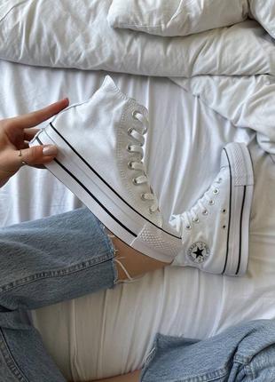 Кроссовки converse white