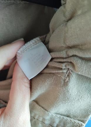 Летние женские шорты из натуральной ткани хлопок/лен5 фото