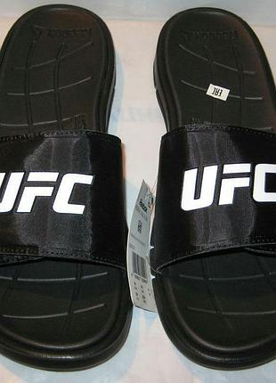 Мужские шлепанцы на липучке reebok ufc z adj slide ufc