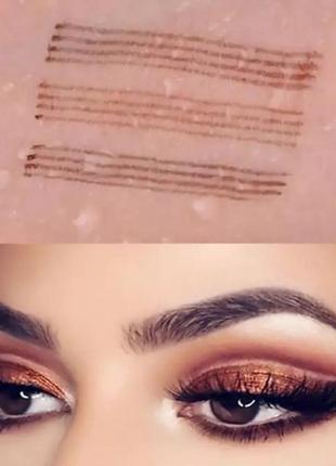 Водостійкий олівець для очей з ефектом микроблейдинга tint my 4  tip brow 4  чорний5 фото