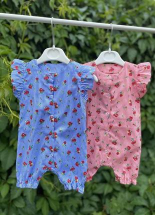 Песочник для самых маленьких девочек поплин 68.74,80,86