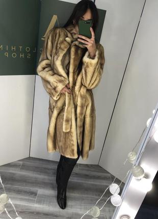 Шикарная норковая шуба премиум