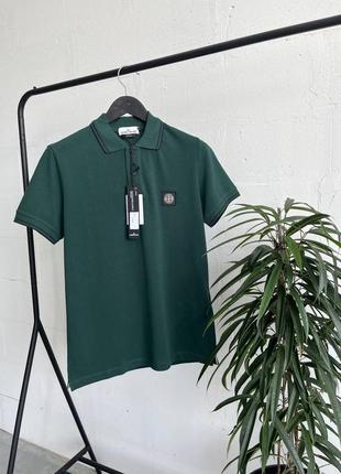Чоловіча футболка поло летняя мужская футболка поло stone  island оригинал оригінал3 фото