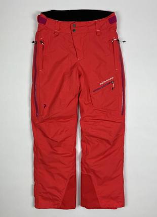 Утепленные женские лыжные брюки peak performance hili loft recco gore-tex snow pants