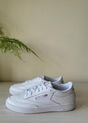 Кроссовки кожаные оригинал reebok club c85 bs7685 р.42