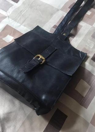 Кожаный мужской рюкзак на одно плечо asos.8 фото