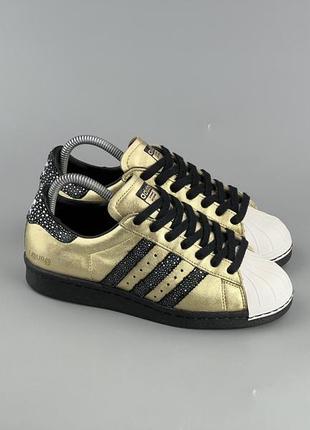 Фирменные кожаные кроссовки adidas superstar