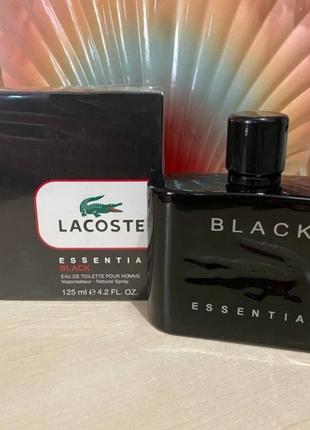 Мужская туалетная вода lacoste essential black лакост эссеншуал блэк 125 мл