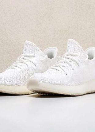 Белые кроссовки adidas yeezy boost 350 white (адидас изи буст) мужские и женские 36-452 фото