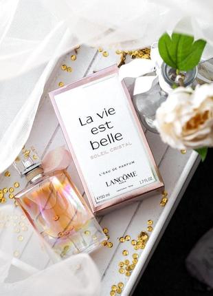 Солодкий жіночий аромат у стилі lancome la vie est belle soleil cristal,ланком, ланком ля ві бель