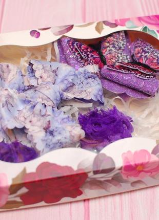 Набор украшений в лавандово-фиолетовом цвете2 фото